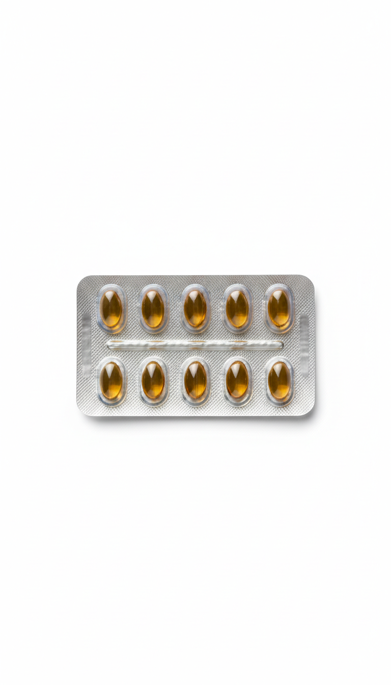 Omega vitality softgels blister pack